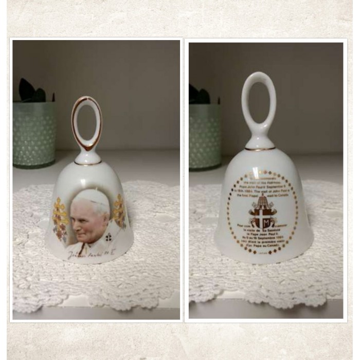 Cloche porcelaine Jean-Paul II 1984